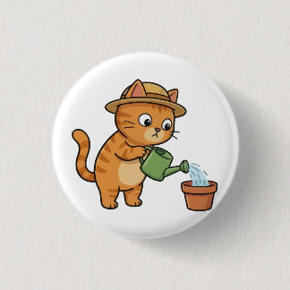 Bóton Redondo 2.54cm Gardening Cat Watering Plant Button