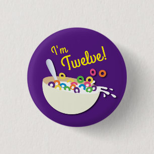 Bóton Redondo 2.54cm Garotos de cereja, Festa de aniversário de sabão