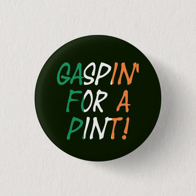 Bóton Redondo 2.54cm Gaspin for a pint pbcn (Frente)