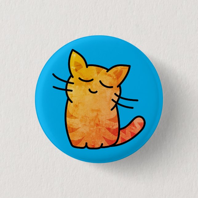 Bóton Redondo 2.54cm Gato (Frente)