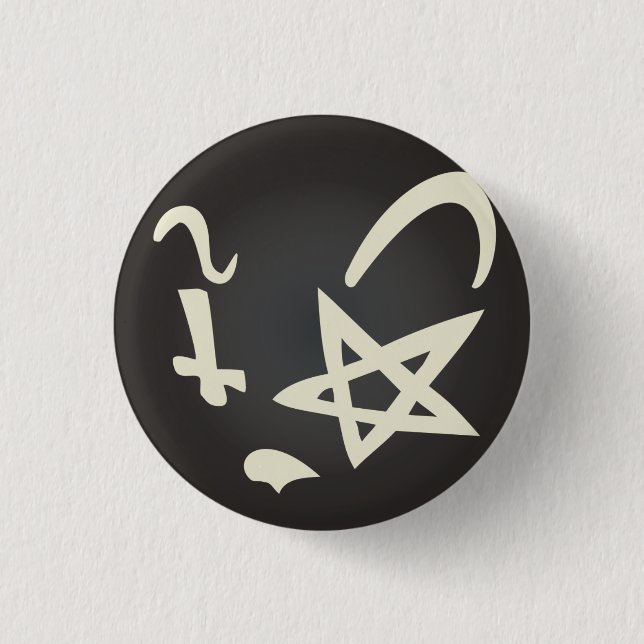 Bóton Redondo 2.54cm Gato Brainy (Frente)