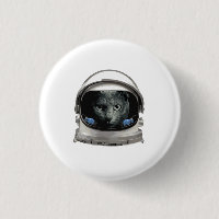 Gato do astronauta do capacete de espaço