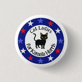 Bóton Redondo 2.54cm Gato Senhoras para Kamala Design