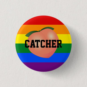 Bóton Redondo 2.54cm Gay de Peach Emoji Inferior