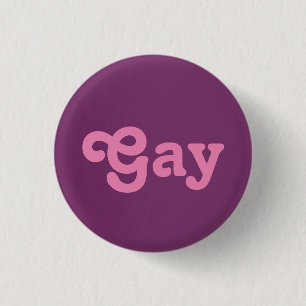 Bóton Redondo 2.54cm Gay do botão