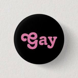 Bóton Redondo 2.54cm Gay do botão