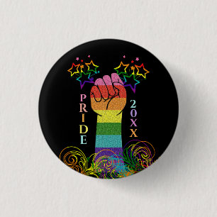 Bóton Redondo 2.54cm Gay LGBTQ Pride Mês do Arco-Íris Personalizado