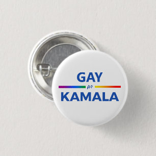 Bóton Redondo 2.54cm Gay para Kamala Harris