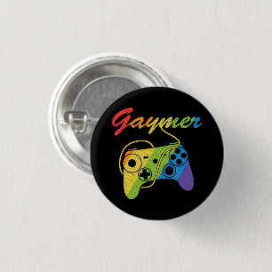 Bóton Redondo 2.54cm Gaymer Controlador de jogos Rainbow Jogos