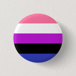 Bóton Redondo 2.54cm Genderfluid Flag
