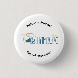 Bóton Redondo 2.54cm Germany 2026 International Convention Pin