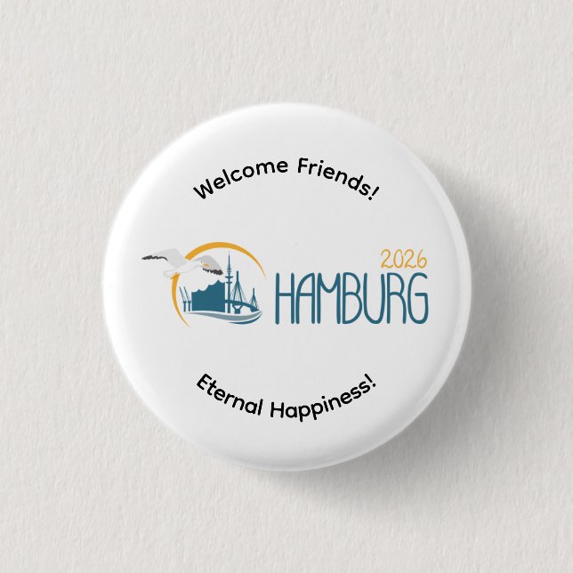 Bóton Redondo 2.54cm Germany 2026 International Convention Pin (Frente)