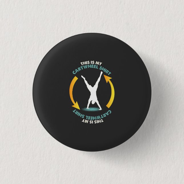 Bóton Redondo 2.54cm Ginástica - Minha Camisa de Rodante (Frente)