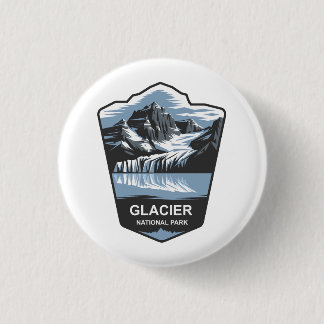 Bóton Redondo 2.54cm Glacier National Park Emblem