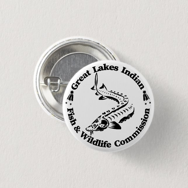 Bóton Redondo 2.54cm GLI-FWC - Sturg Logo Button (Frente & Verso)