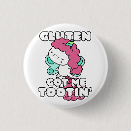 Bóton Redondo 2.54cm Gluten Me Trouxe Tootin