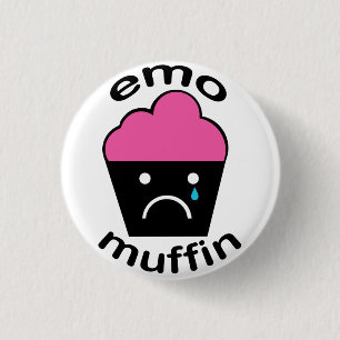Bóton Redondo 2.54cm Greg o muffin de Emo