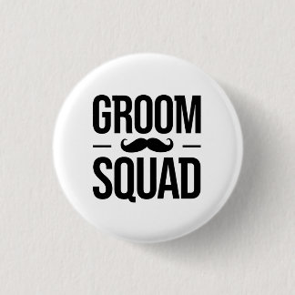 Bóton Redondo 2.54cm Groom Squad Moustache