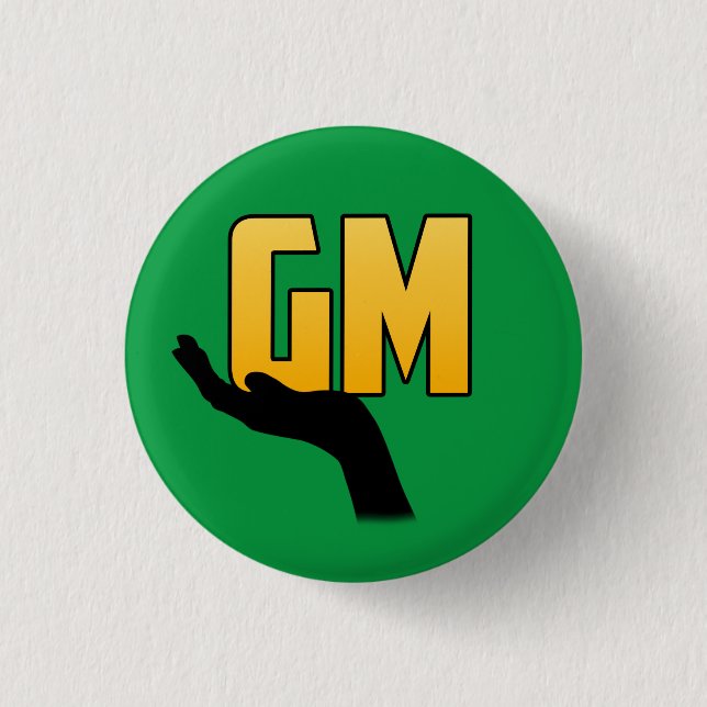 Bóton Redondo 2.54cm Grope - Botão Pequeno (Frente)