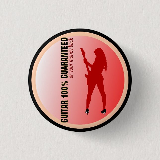 Bóton Redondo 2.54cm Guitarra 100% garantido (Frente)