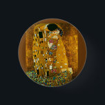 Bóton Redondo 2.54cm Gustav Klimt O Beijo<br><div class="desc">Gustav Klimt Botão Beijo Professor de Arte</div>