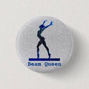 Bóton Redondo 2.54cm Gymnástica Beam Queen Pin Butts para Gymnast