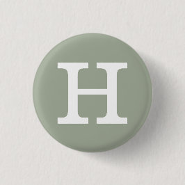 Bóton Redondo 2.54cm "H"' Alphabet Collectible (# 8)