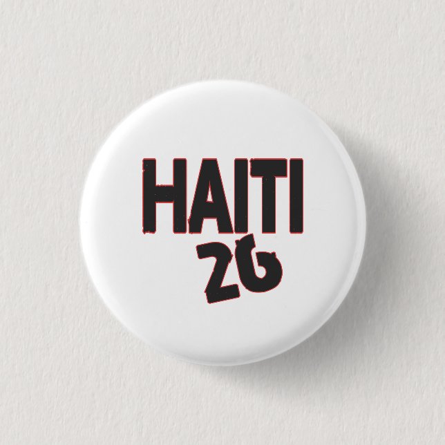 Bóton Redondo 2.54cm Haiti 26 text  (Frente)