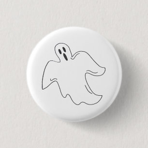 Bóton Redondo 2.54cm Halloween Ghost Spooky Haunted House Boo