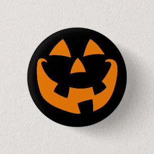 Bóton Redondo 2.54cm Halloween Pumpkin