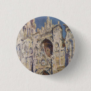 Bóton Redondo 2.54cm Harmonia em Blau e Dourado Claude Monet