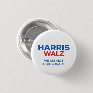 Bóton Redondo 2.54cm Harris Walz 2024 - Não vamos voltar