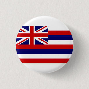 Bóton Redondo 2.54cm Hawaii Flag, Flag do Havaí
