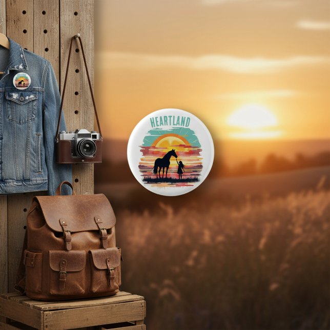 Bóton Redondo 2.54cm Heartland Dreams (Criador carregado)