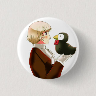 Bóton Redondo 2.54cm Hetalia Islândia & Puffin Button