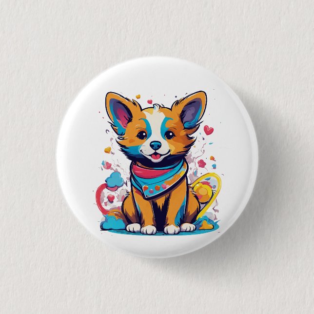 Bóton Redondo 2.54cm  High-Quality & Customizable (Frente)