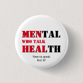 BÓTON REDONDO 2.54CM HOMENS QUE FALAM SAÚDE