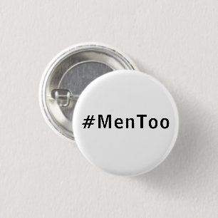 Bóton Redondo 2.54cm Homens também contra a violência contra homens
