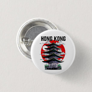 Bóton Redondo 2.54cm Hong Kong