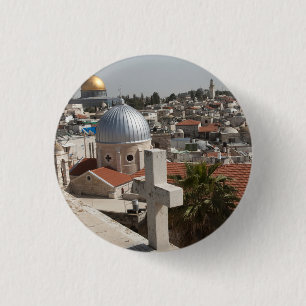 Bóton Redondo 2.54cm Horizonte de Jerusalém Antiga