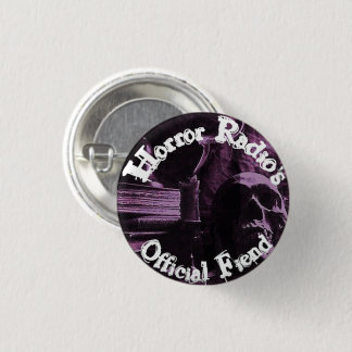 Bóton Redondo 2.54cm Horror Radio's Oficial Botão Roxo de Fim Pin