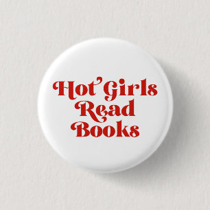 Bóton Redondo 2.54cm Hot Girls Leia Livros