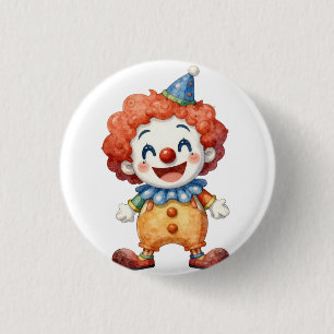 Bóton Redondo 2.54cm Humor de Circo de Palhaço
