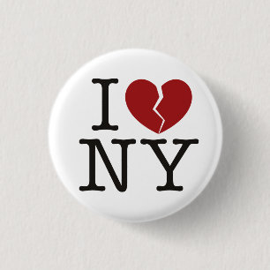 Bóton Redondo 2.54cm I [coração partido] NY