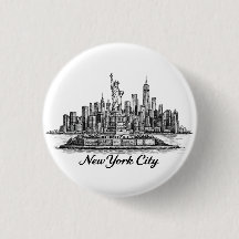 Ilustração de Linha do Horizonte de Nova York