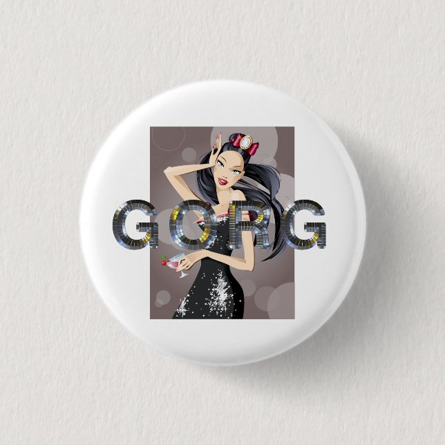 Bóton Redondo 2.54cm ÍMÃ Gorg Magnet (Frente)