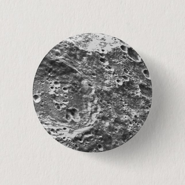 Bóton Redondo 2.54cm Imagem lunar de Missão Artemis 1 (Frente)
