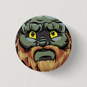 Bóton Redondo 2.54cm Implorando o Pin de Zukah