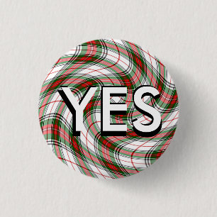 Bóton Redondo 2.54cm Independência escocesa Pinback do Tartan Funky