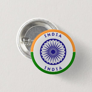Bóton Redondo 2.54cm Índia Ashoka Chakra Circle Shape